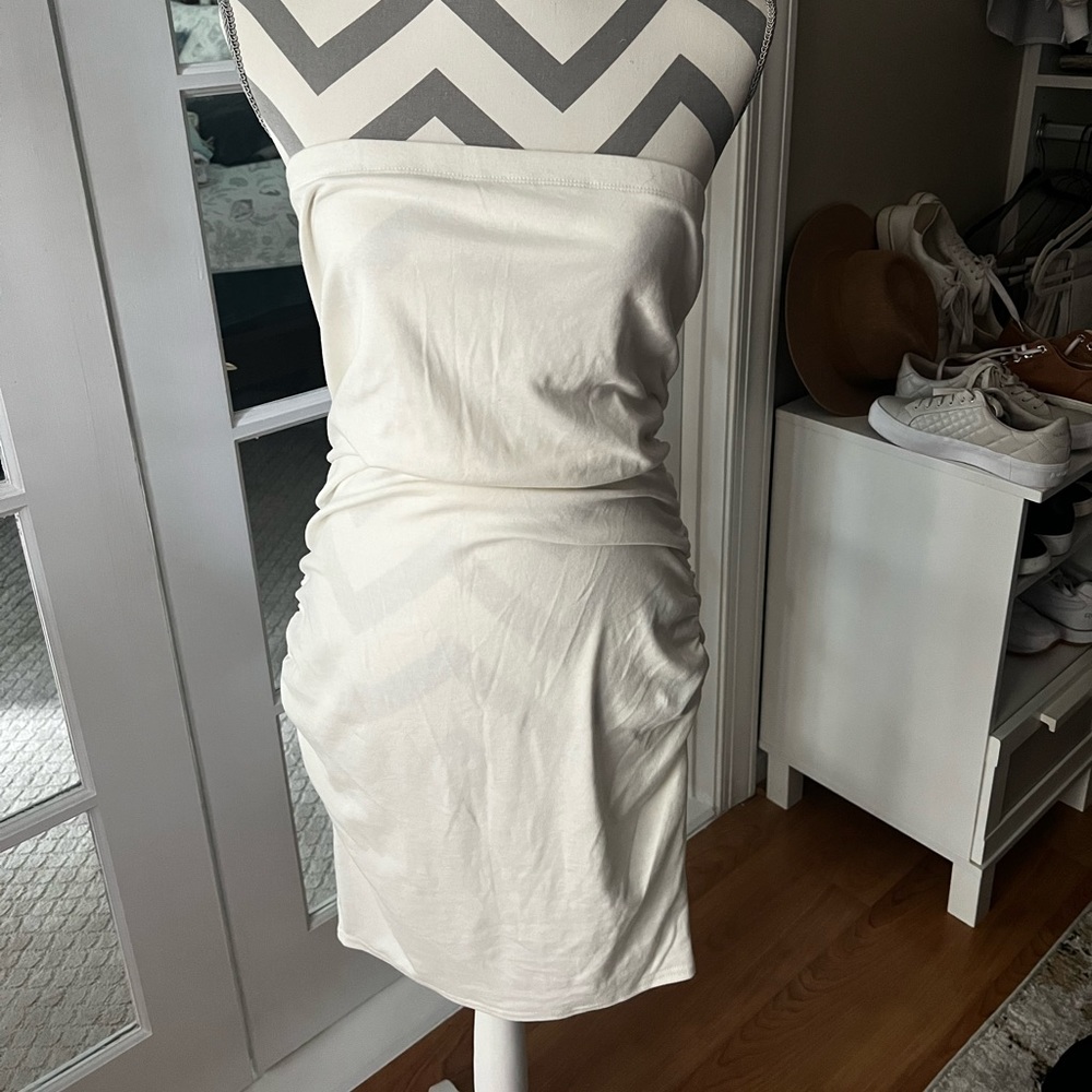 Free People Strapless White Dress